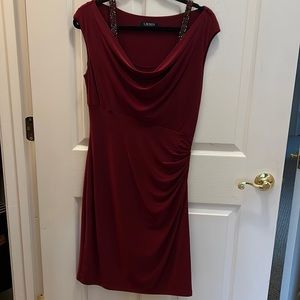 Ralph Lauren burgundy dress